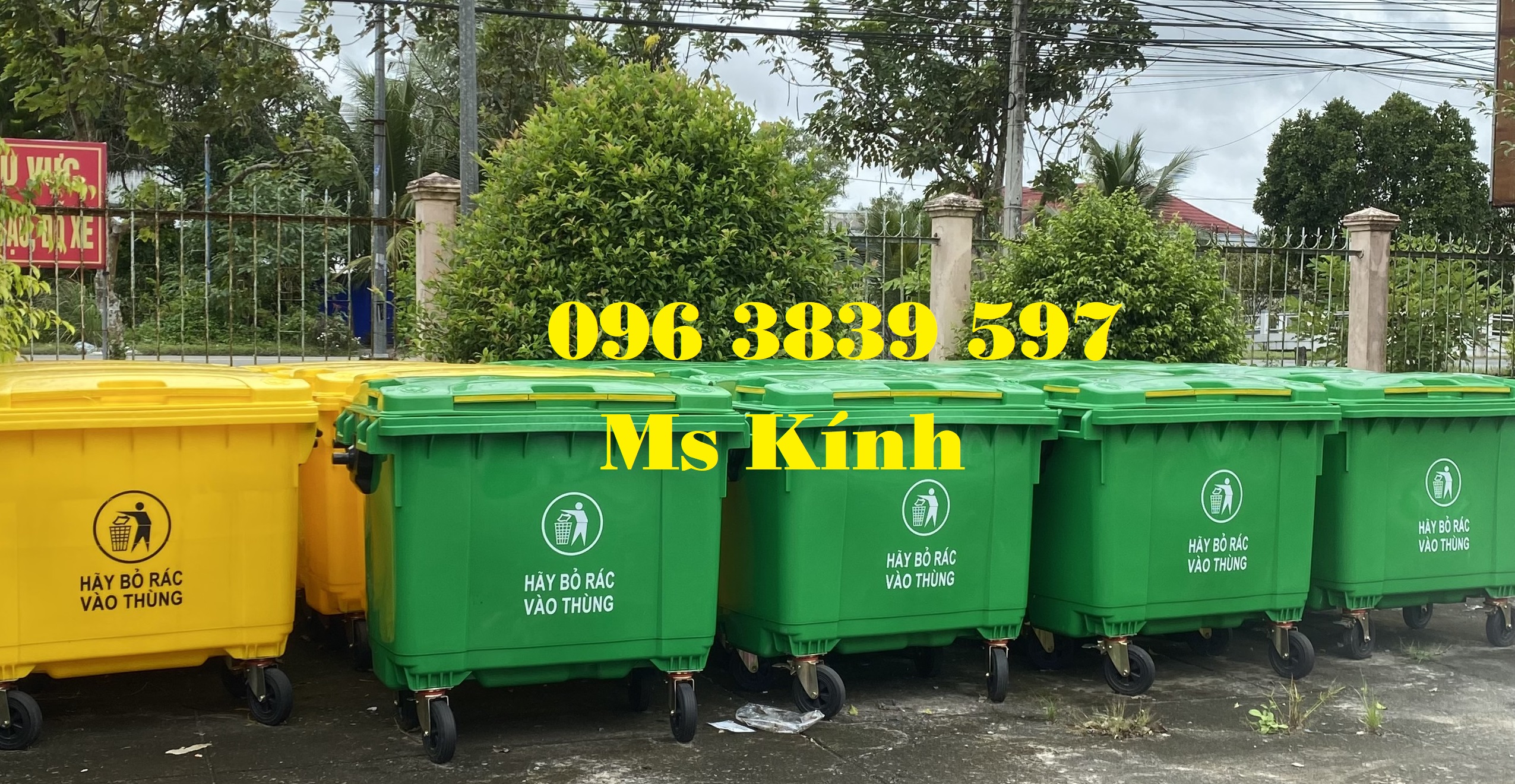 Thùng rác nhựa 660 lít, xe đẩy thu gom rác đô thị giá sỉ - 096 3839 597 Ms Kính